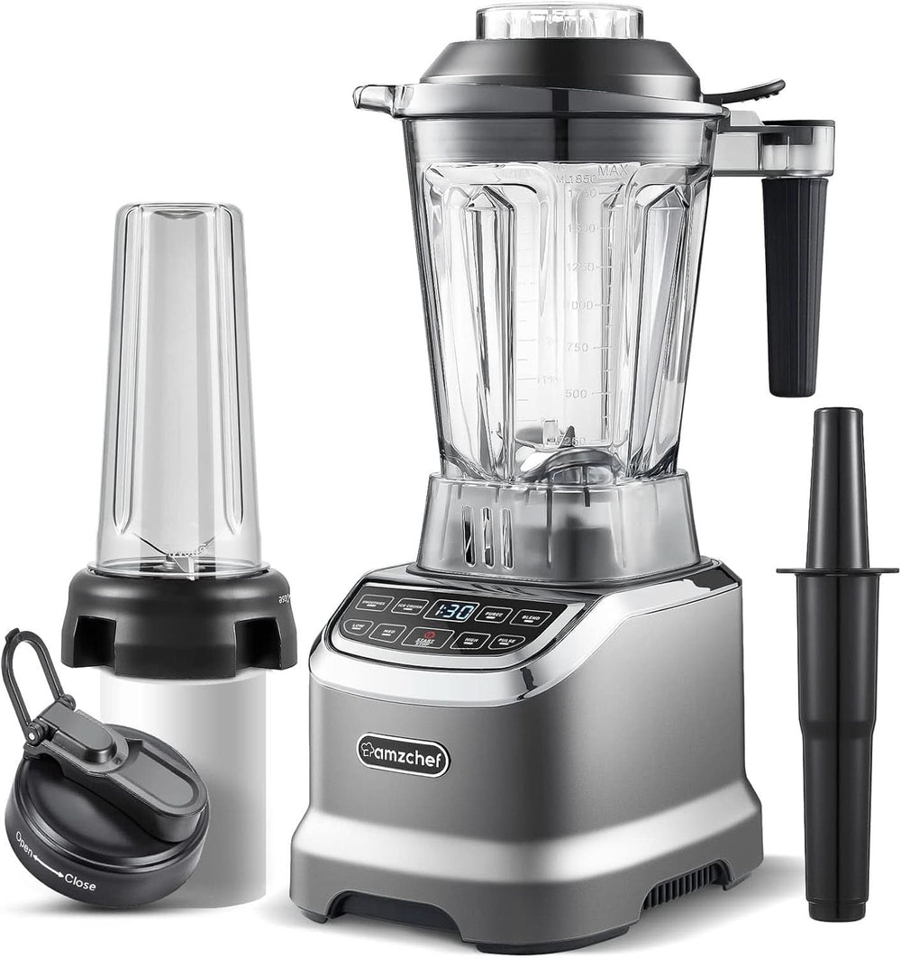 Profesjonalny blender AMZ BOSS z 8 regulowanymi prędkościami | Mikser 1800W Matka i Dziecko Naty Shop Mattes Grau 2000W