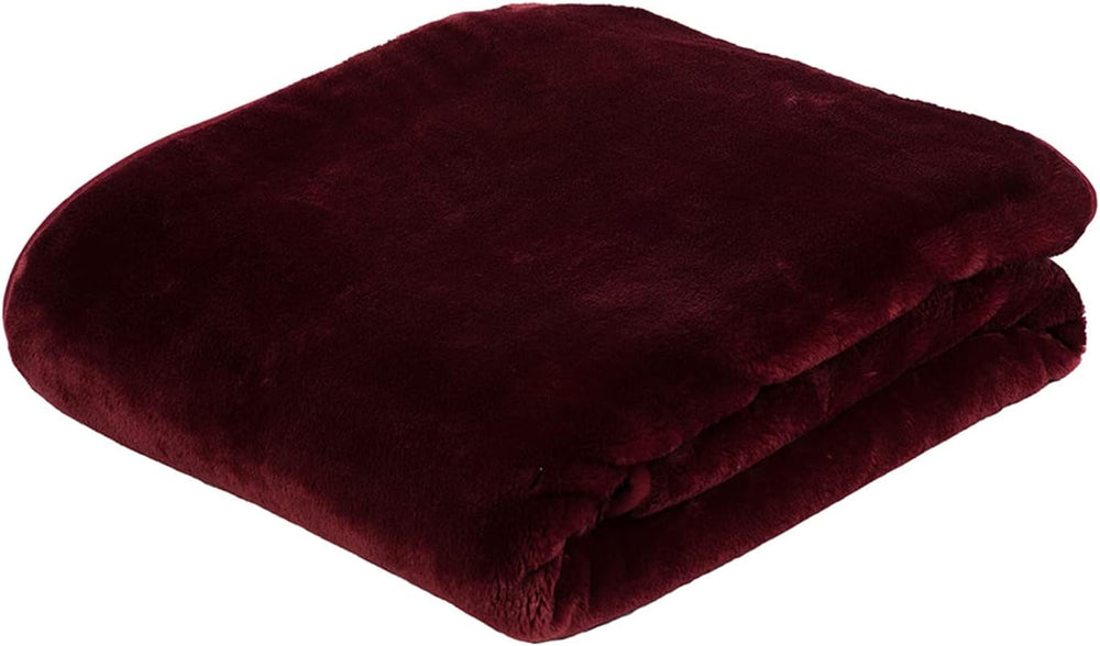 Gözze - Wygodny koc Premium Cashmere-Feeling, 500 G/M², 180 X 220 Cm - musztardowy Łóżka i koce Besuche den GÃ¶zze-Store Bordeaux 180 X 220 Cm