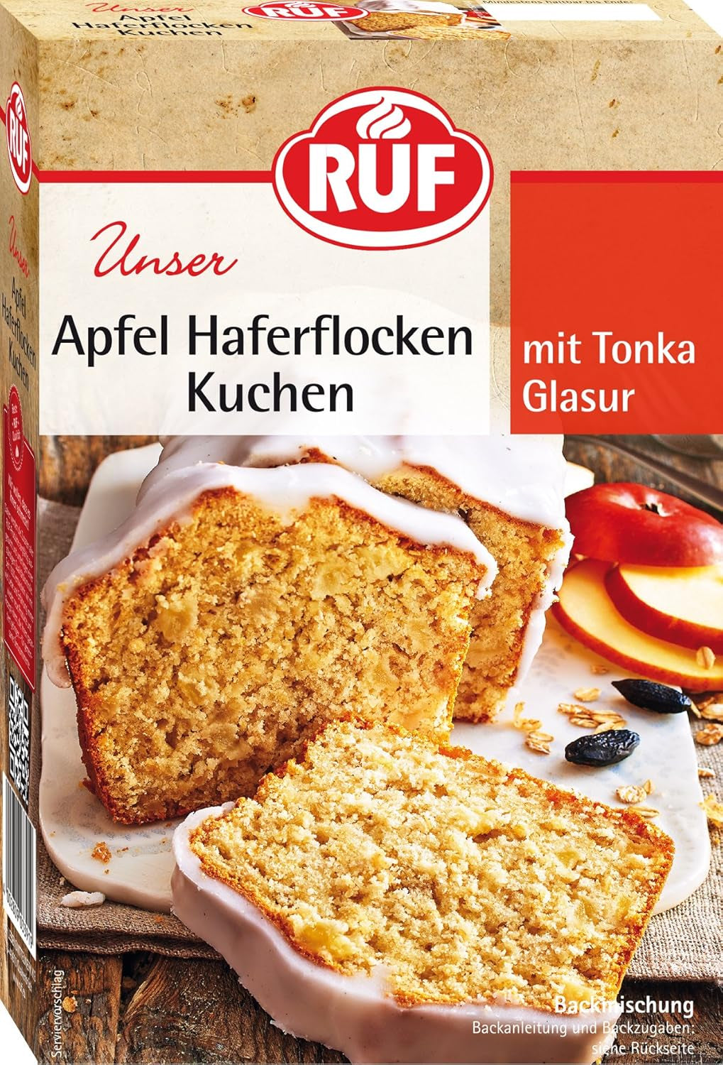 RUF Karotten-Ingwer-Kuchen, Backmischung Für Einen Saftigen Karottenkuchen Mit Frischen Möhren Und Fruchtiger Ingwer-Zuckerglasur, Vegan Naty Shop Apfelkuchen