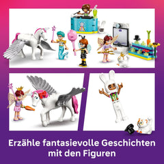 LEGO Friends Kostümparty mit Einhorn und Fee - Spielzeug für Mädchen ab 6 Jahren - Bühne, DJ-Pult, 4 Minipuppen, der Katze Churro und Einer Pferdefigur sowie lustigem Zubehör - Pomysł na prezent - 42661