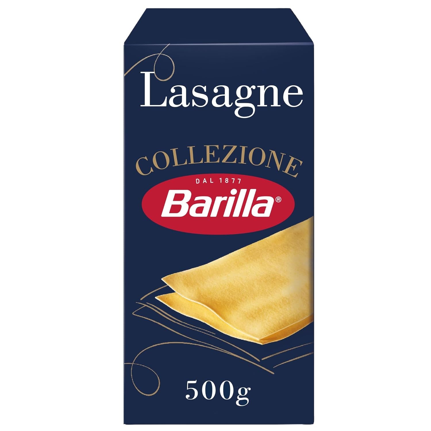 Barilla Collezione Lasagne Makaron z pszenicy durum, zawsze al dente, 500g