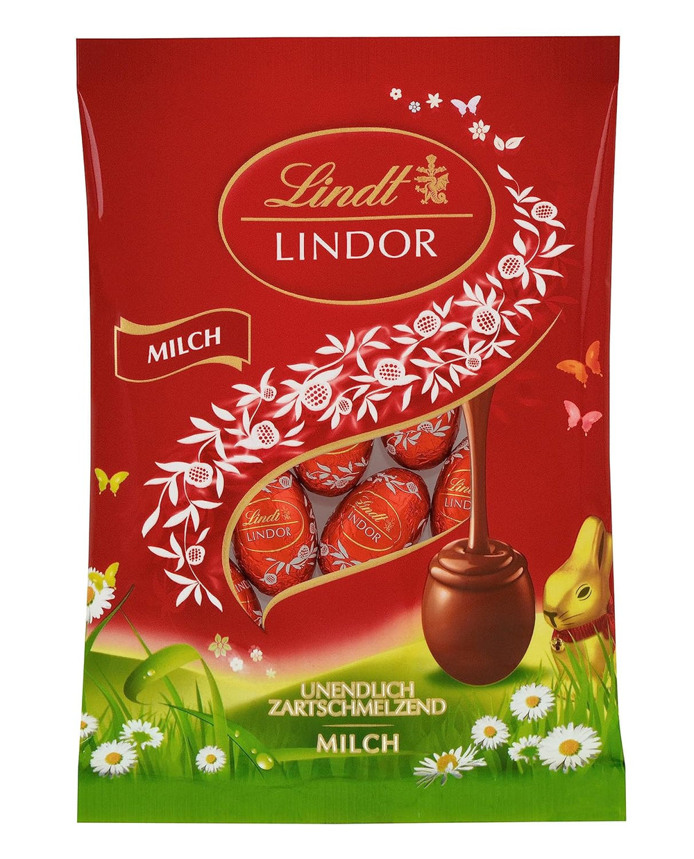 Lindt Lindor mini jajka, torebka, mleko pełne, 100g