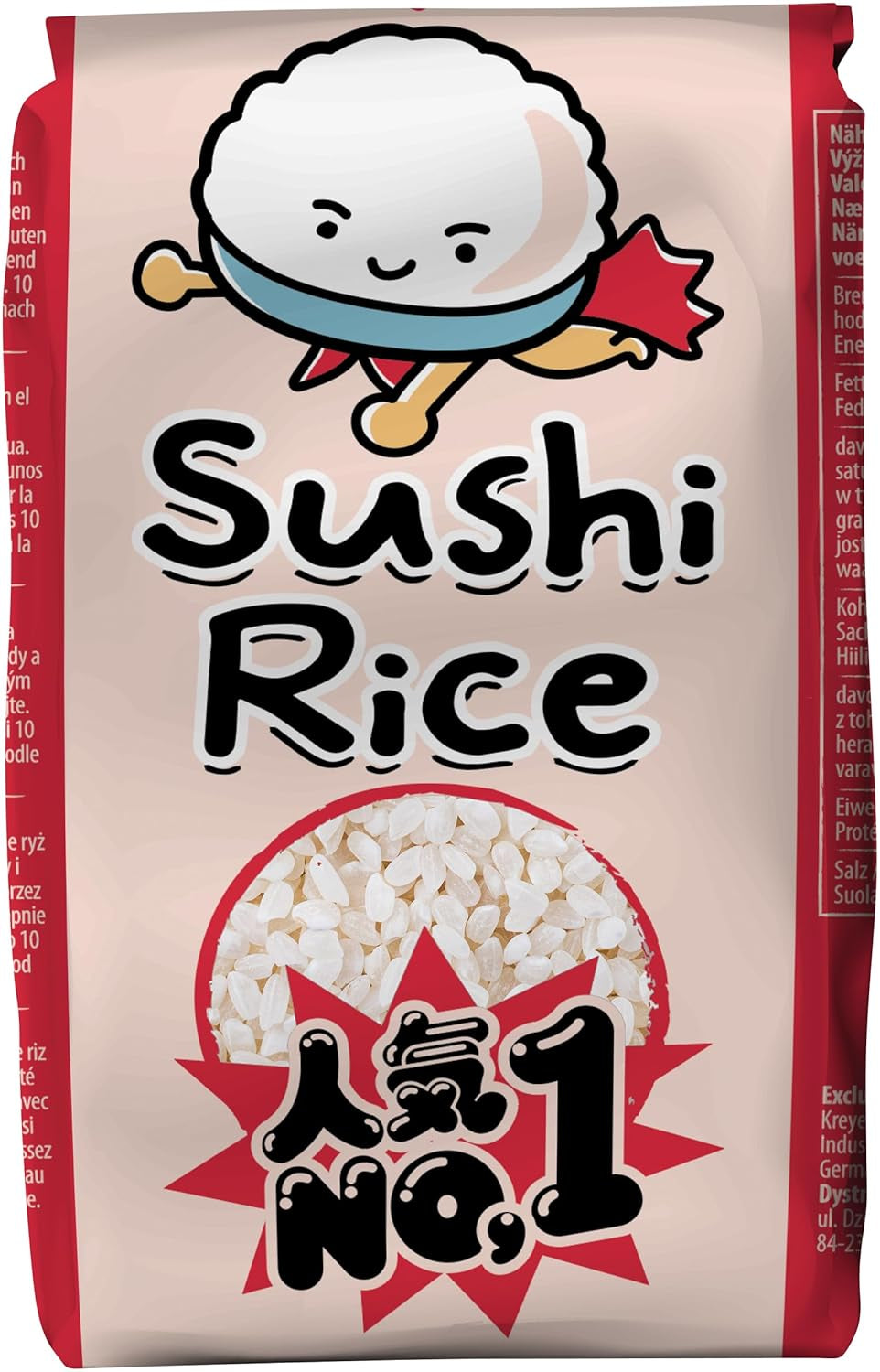 Sushi Reis, Rundkorn, Japonia - 1 x 500 g