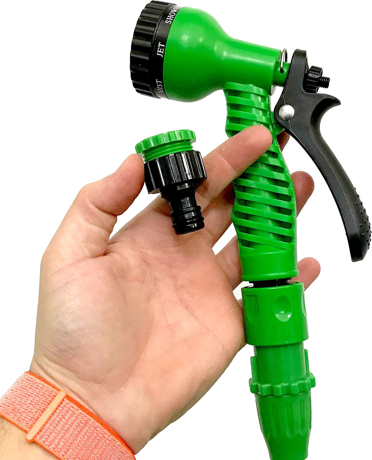 C2607A Hose Basic – Furtun extensibil cu presiune a apei, verde, 7,5 metri