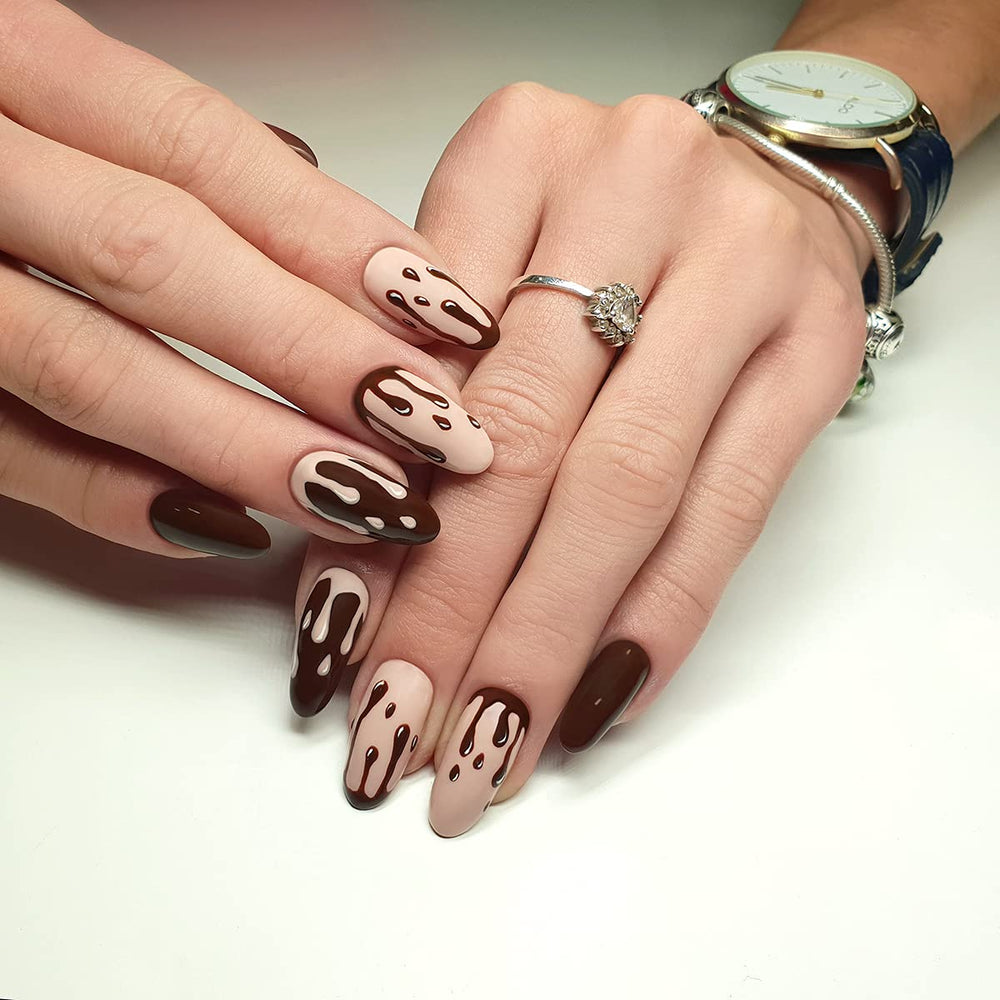 Lakier UV do paznokci Semilac 029 Espresso 7ml Kolekcja Black White