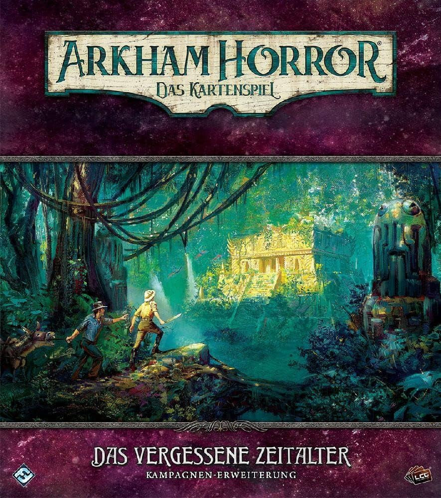 Gry o lotach fantasy, Horror w Arkham: LCG, Gra podstawowa, Gra ekspercka, Gra karciana, 1–4 graczy, Wiek 14+, 45+ minut, Niemiecki, Wielokolorowy, Kolorowy