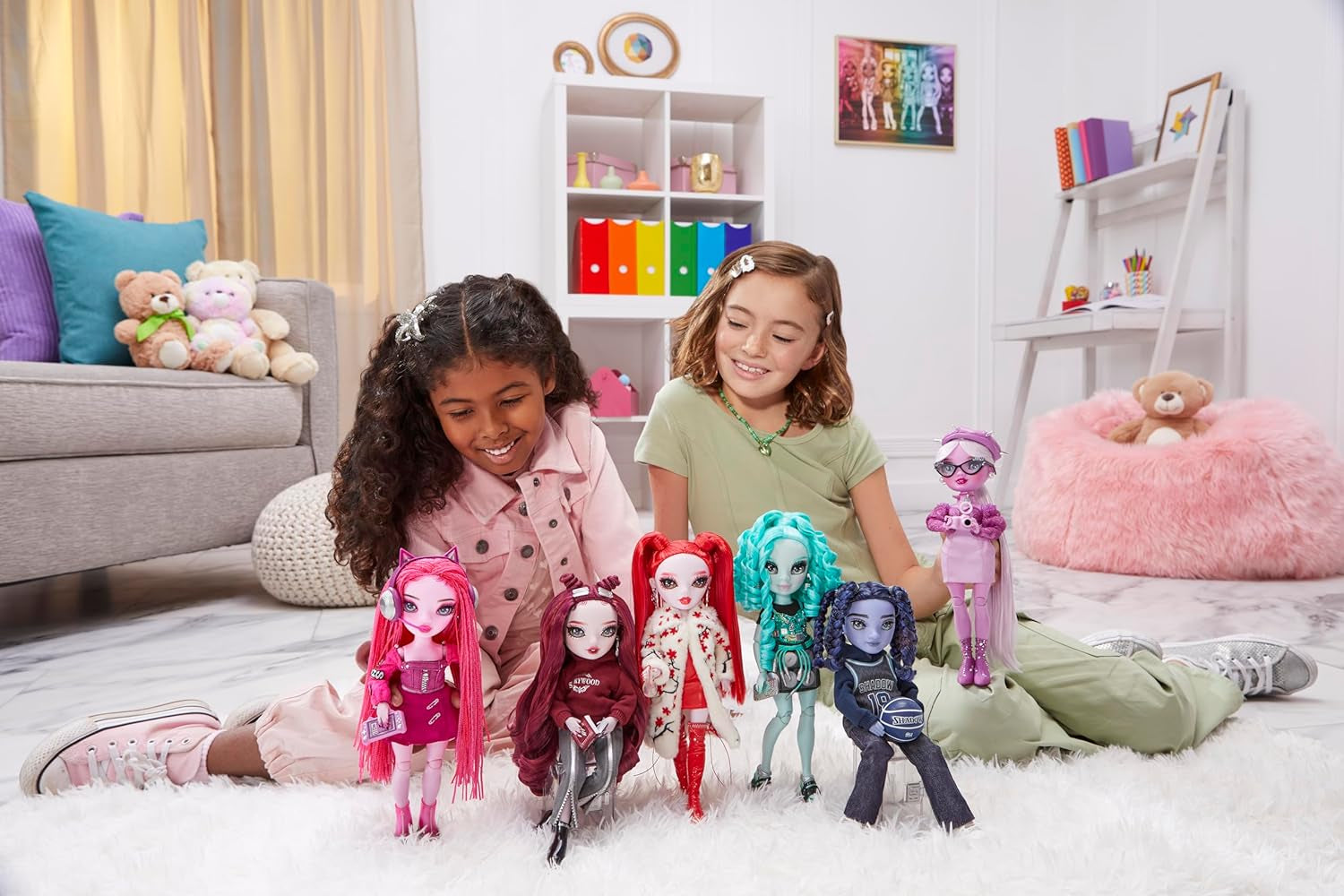 Rainbow High Shadow High Seria 3 - Berrie Skies - Păpușă de modă verde - Ținută la modă și peste 10 accesorii de joacă colorate - Ideală pentru copii cu vârste între 4 și 12 ani și colecționari