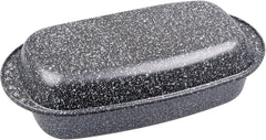 C|H|G Brotback- Und Bratenform Mit Deckel "Granito", Skandia Xtreme Plus: 4-Fach Antihaftbeschichtung in Granitoptik, 37 X 20 X 7 Cm, Made in Germany Formy i blachy do pieczenia Naty Shop