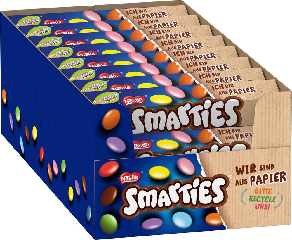 Nestlé SMARTIES Mini, mała soczewica w mlecznej czekoladzie, pakowana pojedynczo, opakowanie 16 szt. (16 x 187 g)