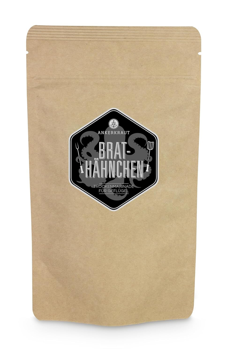 Ankerkraut Brathähnchen, Marynata für knuspriges Hähnchen, Kurczak Gewürzsalz für Grill, Backofen und Pfanne, Skrzydełka z kurczaka selber würzen, BBQ-Rub, 200g im Streuer