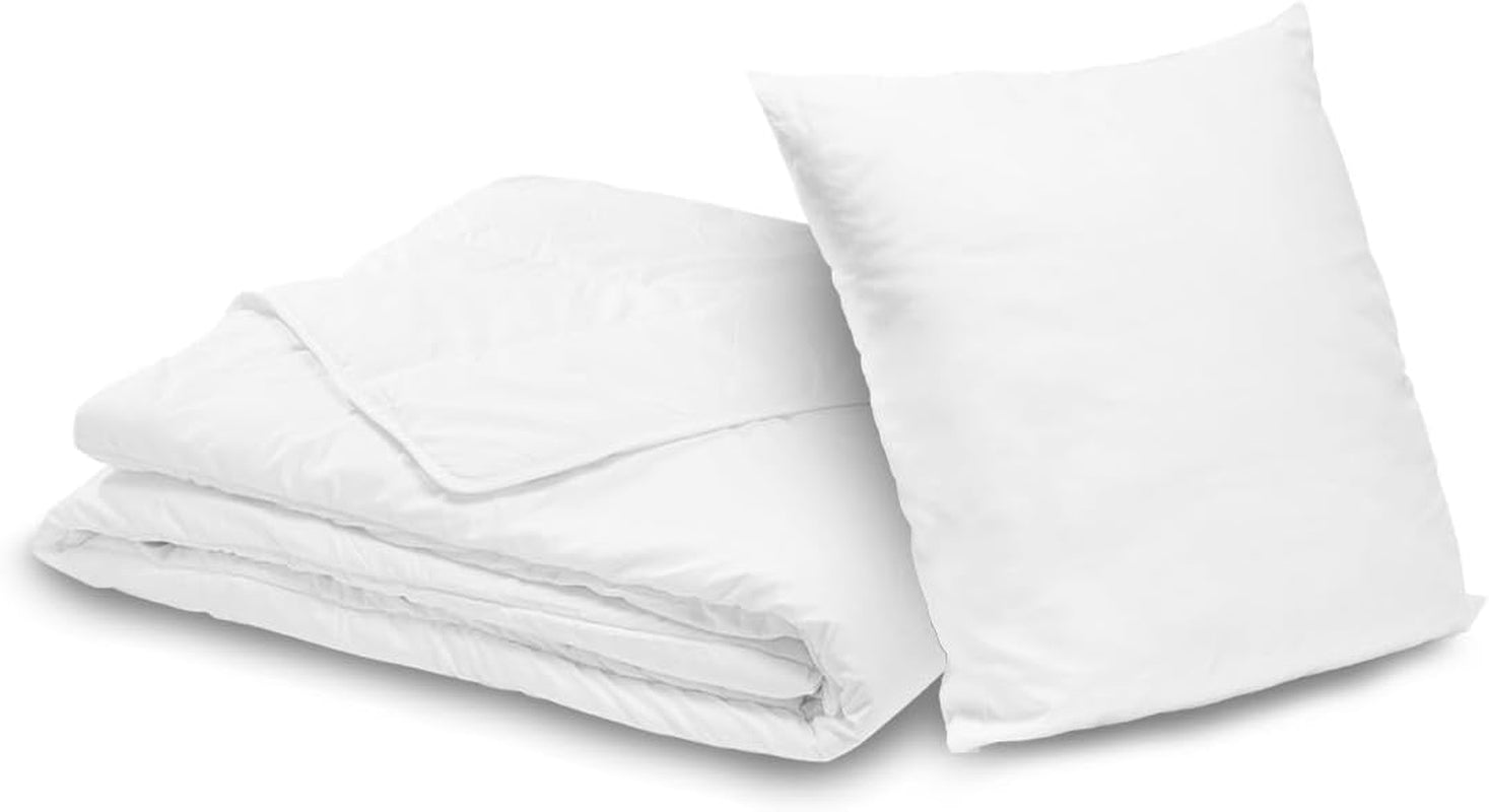 Bleu Calin Home Collection Pakiet kołder „Caline” dla 2 osób 220X240 cm z 2 poduszkami 60X60 cm, biały Kołdry i kołdry Naty Shop 140 X 200 cm