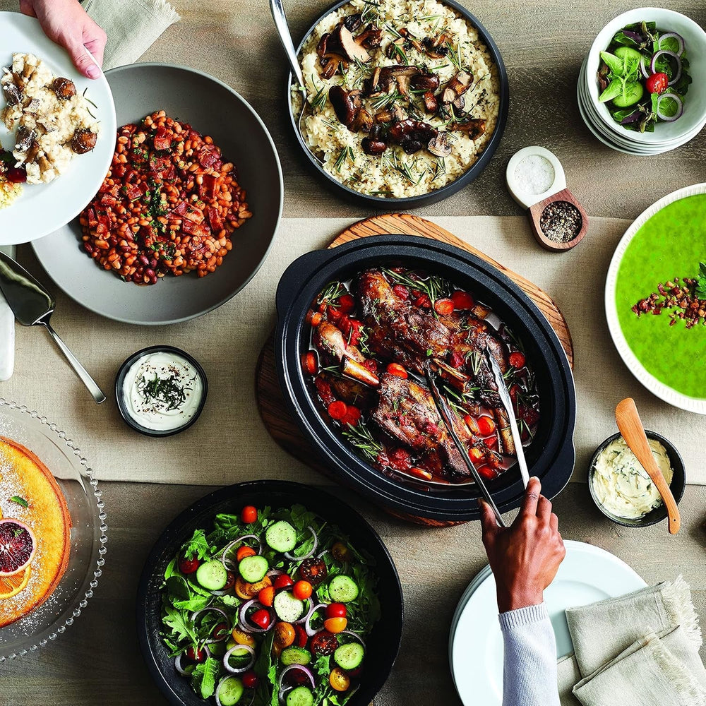 Wolnowar Crockpot,| 3,5 litra (3-4 osoby), pojemnik do smażenia mięsa i warzyw, Wolnowar ze stali nierdzewnej Naty Shop