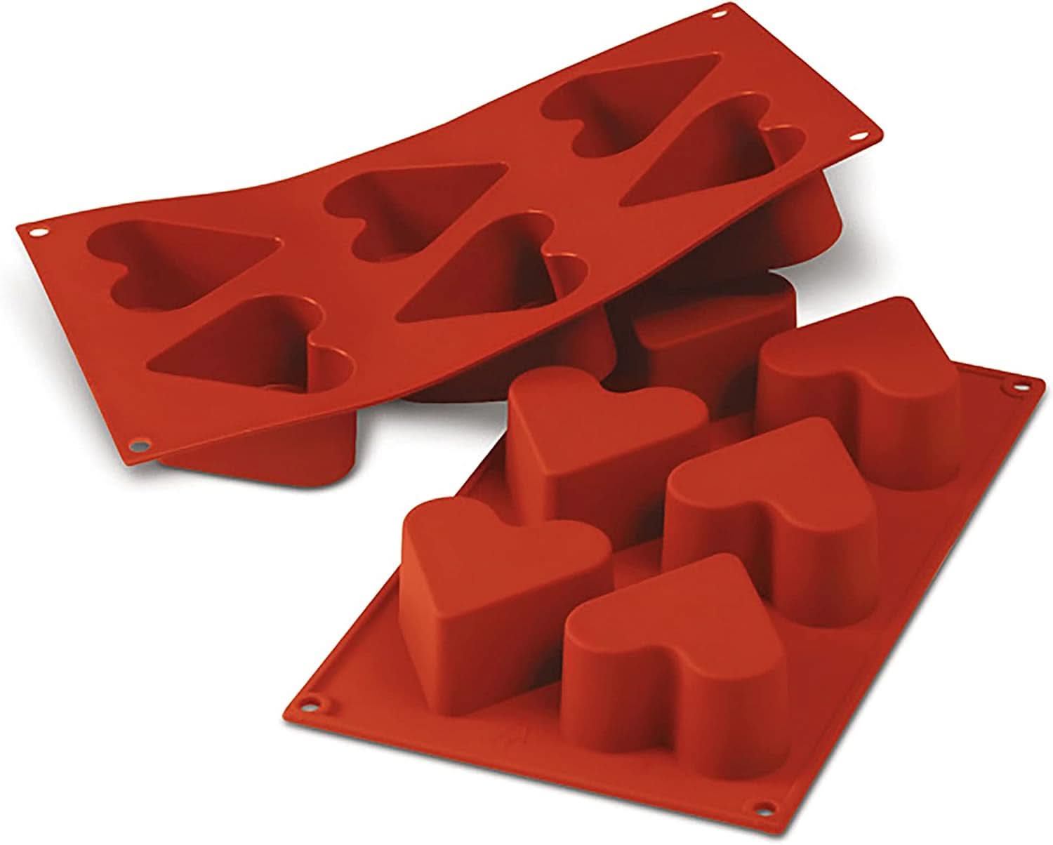 Silikomart 20.036.00.0060 SF 036, Inima Bucatarie Naty Shop S (60 x adancime 35 mm, Volum: 8 x 90 ml) 8 x Inimi