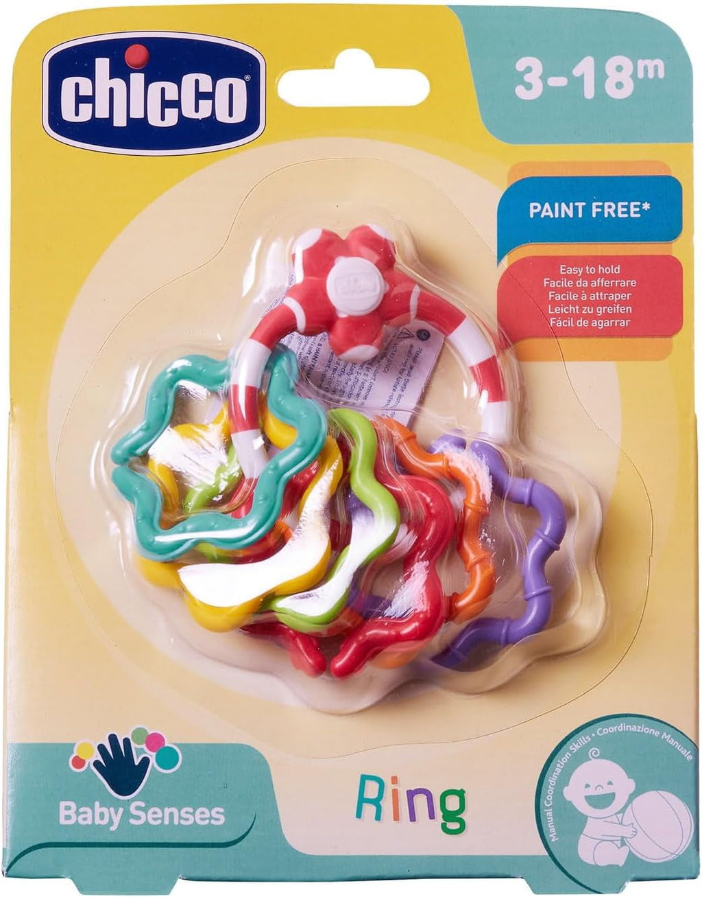 Chicco 00009708000000 Puppy telefon, multicolor, 3 Jucarii Bebe Naty Shop Inel de prindere