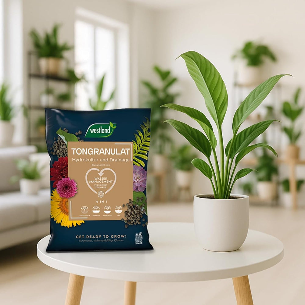 Granule de argilă Westland, 5 l – Granule pentru plante ideale pentru hidroponie, substrat de drenaj fără aditivi chimici, pentru uz interior și exterior