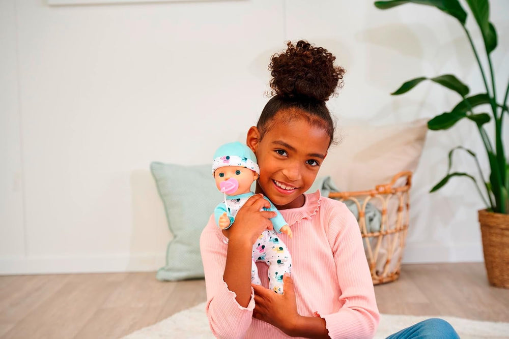 Noworodek Baby Elephant Vinyl Doll z funkcją karmienia i picia, butelka i smoczek, 30 cm, 2-letnie lalki Naty Shop