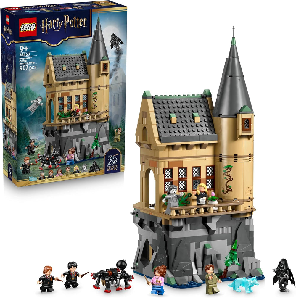 LEGO Harry Potter Schloss Hogwart: Krankenflügel - zestaw do samodzielnego montażu z 7 minifigurkami - Modellbau mit Hermine und Ron Figuran - Kreatives Geschenk für Mädchen, Jungen und Fans ab 9 Jahren - 76463