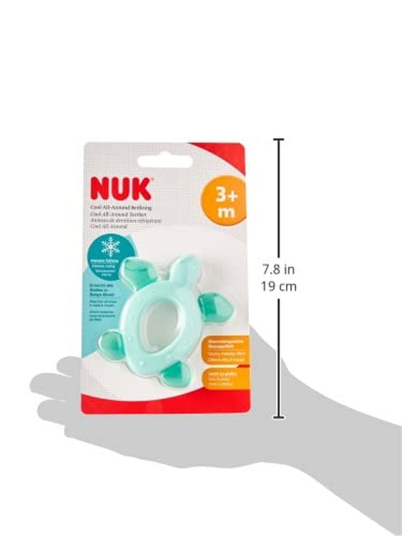 Inel de dentiție NUK Cool All-Around cu elemente de răcire, de la 3 luni, 1 bucată, multicolor