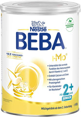 BEBA Junior 2+ 2. urodziny Napój mleczny, HMO 2'-FL Żywność dla niemowląt, Tylko laktoza, Bez oleju palmowego, Opakowanie 6 (6 x 800 g) Sklep dla mam i dzieci Naty Shop