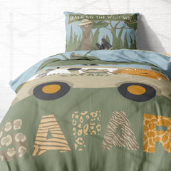 Komplet pościeli dziecięcej, zwierzątka, 100% bawełna, zapinana na zamek Pościel - dziecięca Sklep Naty