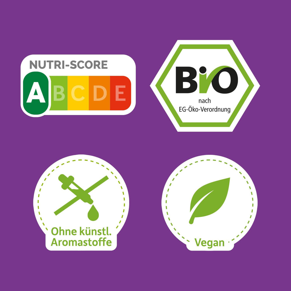 FRECHE FREUNDE KIDS, Bobs & DIKKAs Chrupiące muesli kakaowe z bananami, Muesli z chrupiącą czekoladą dla dzieci, o niskiej zawartości cukru, bez dodatków, 100% wegańskie, 6 sztuk (6 x 280g)