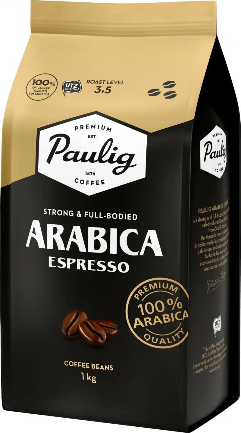 Boabe de cafea espresso Arabica prăjite, 1 kg
