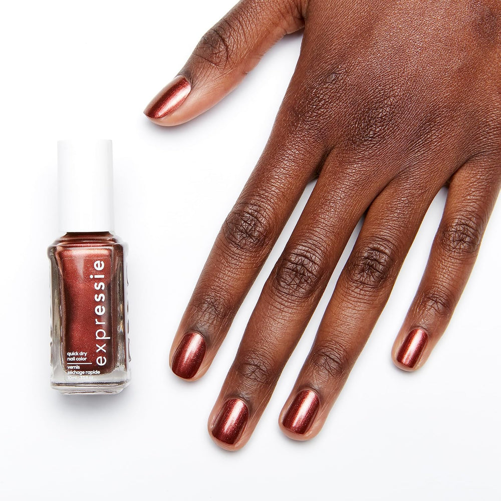 Szybkoschnący lakier do paznokci Essie „ekspresja”, nr 1. 270 Misfit Right In, metaliczna, wegańska formuła, 10 ml