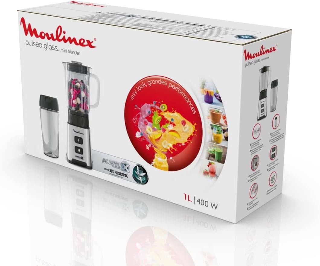 Blender Pulseo LM17GD, 400 W, 4 ostrza, 700 ml, pojemnik przenośny 600 ml Kuchnia Naty Shop