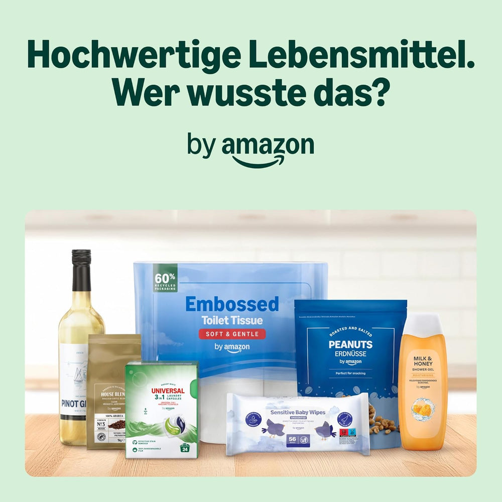 by Amazon Lungo Aluminium-Kaffeekapseln, kompatibel mit Nespresso, mittelgeröstet, 100 Stück (5 Packungen mit je 20 Stück) – Rainforest Alliance zertifiziert