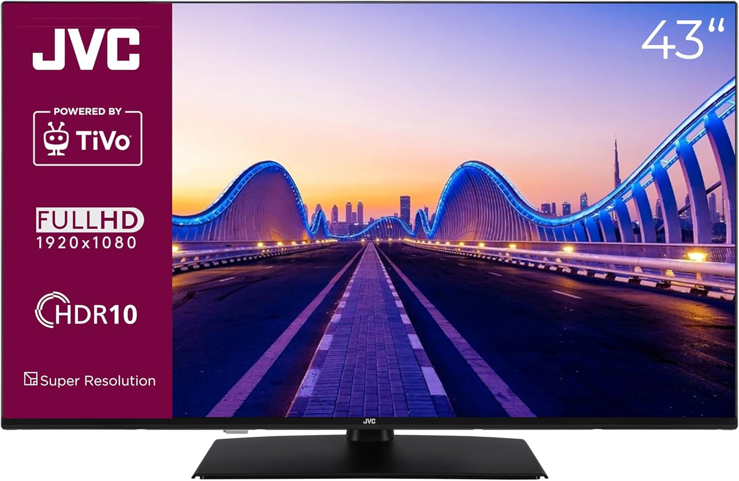 Televizor inteligent JVC de 32 de inci, cu tehnologie TiVo (Full HD, HDR, tuner triplu, 6 luni HD+ inclus) LT-32VF5355W