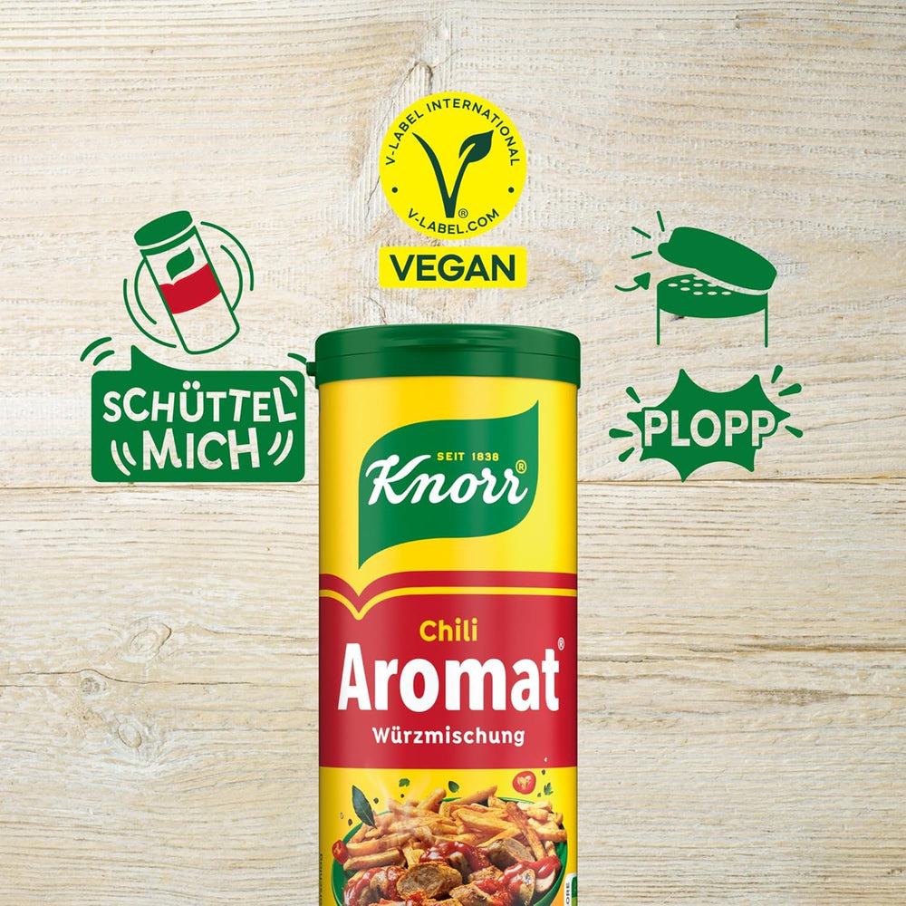 Knorr Würzmischung Chili o smaku do szybkich dań do przyprawiania ziemniaków, makaronów, warzyw i nie tylko 90 g