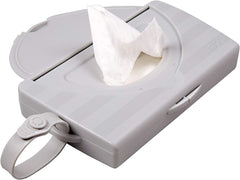 Uchwyt na chusteczki Ubbi on-the-Go Prezent dla niemowląt, szare chusteczki nawilżane dla niemowląt Naty Shop