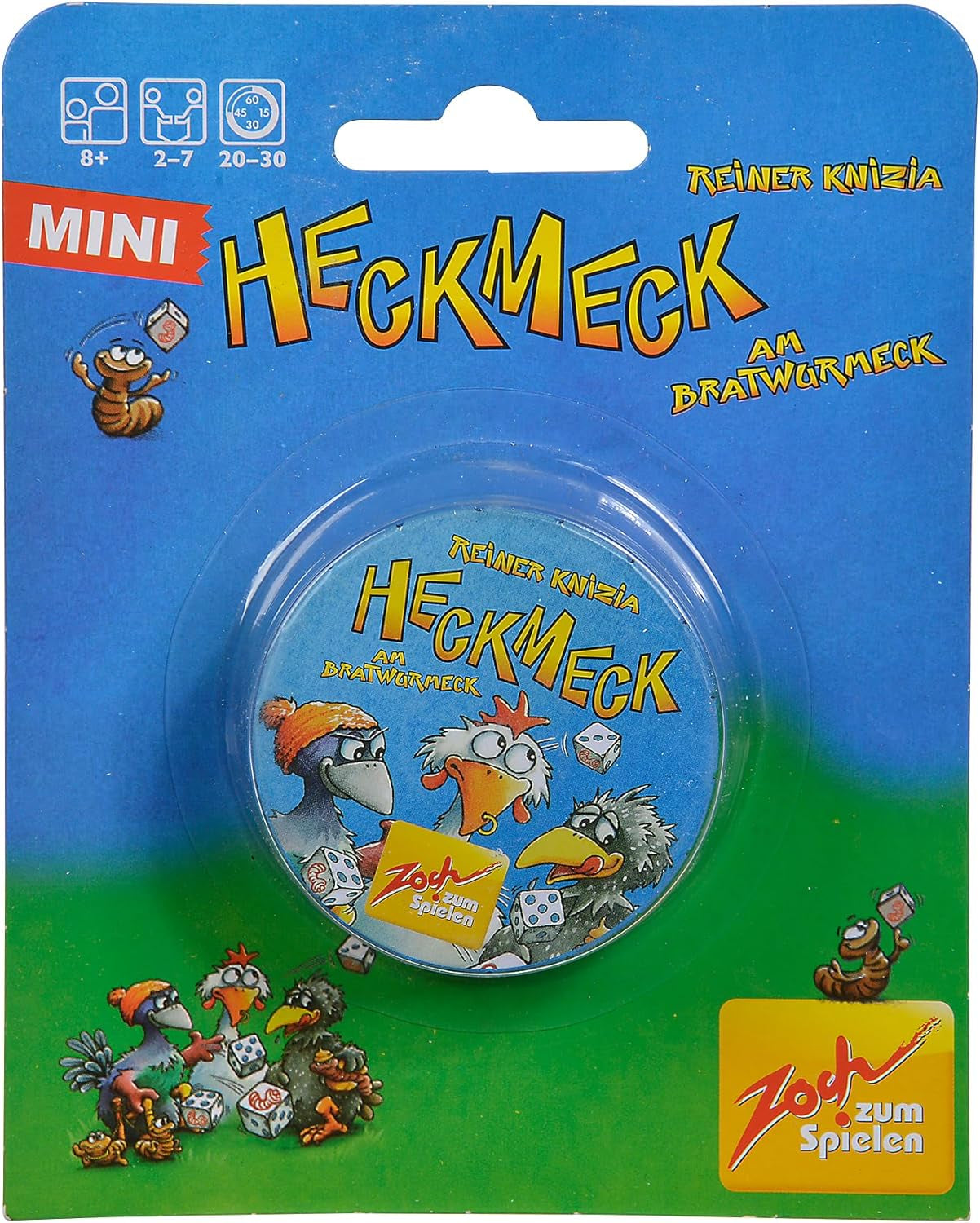 Zoch 601125200 – Heckmeck am Bratwurmeck – burzliwa gra w kości w popularnej ramce z kurczakiem dla inteligentnych ptaków, które wyczuły robaka bratwurmeck, od 8 lat