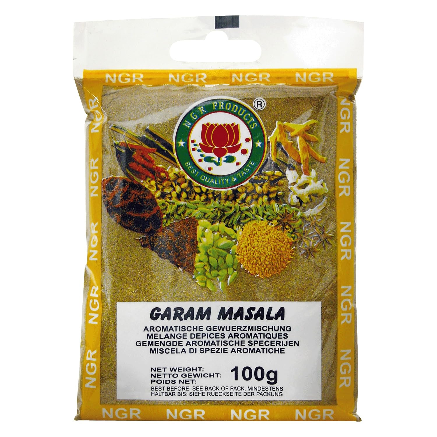 Garam Masala, Gewürzmischung zum Würzen von Gerichten, wegańskie, halal, bezglutenowe (1 x 100 g)