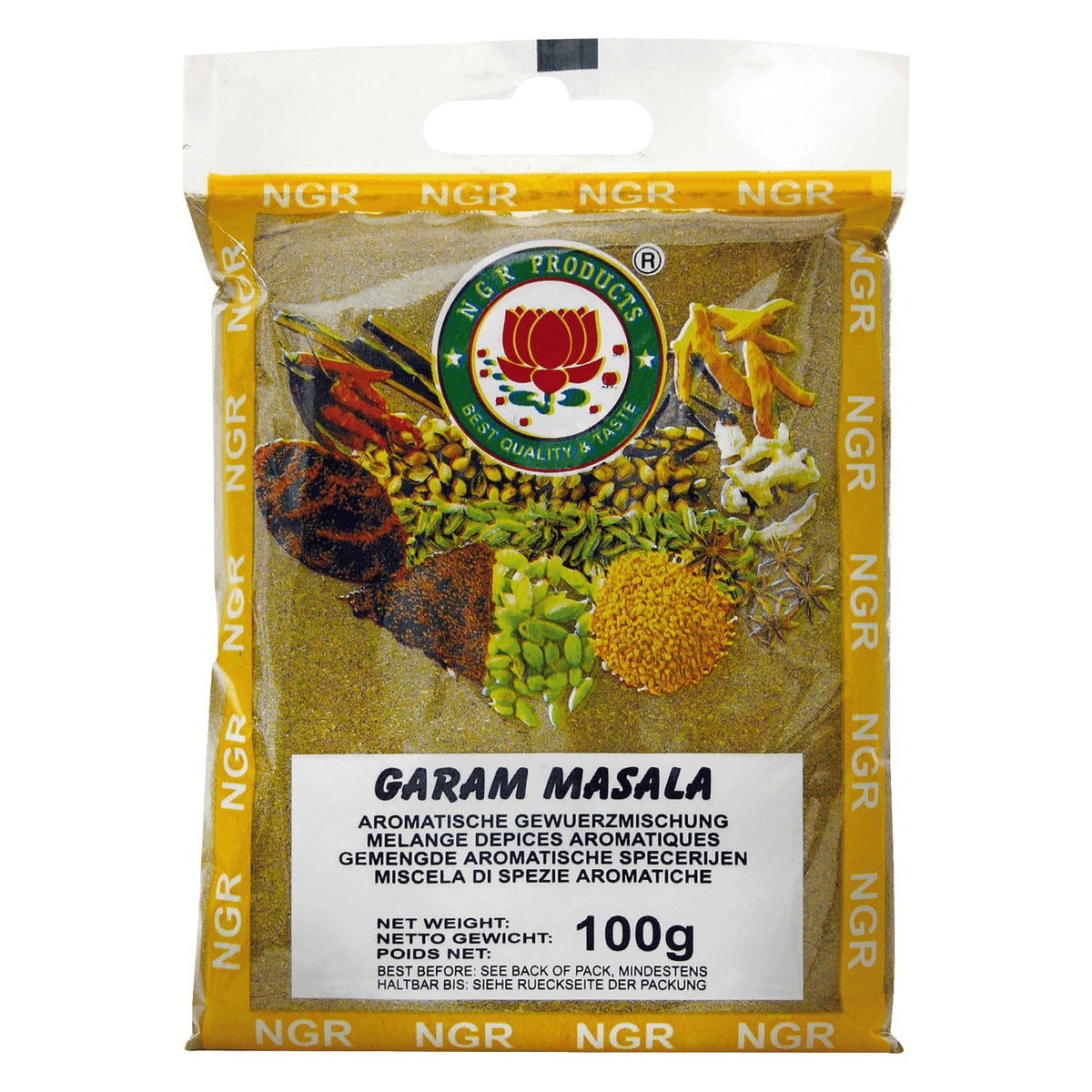 Garam Masala, Gewürzmischung zum Würzen von Gerichten, wegańskie, halal, bezglutenowe (1 x 100 g)