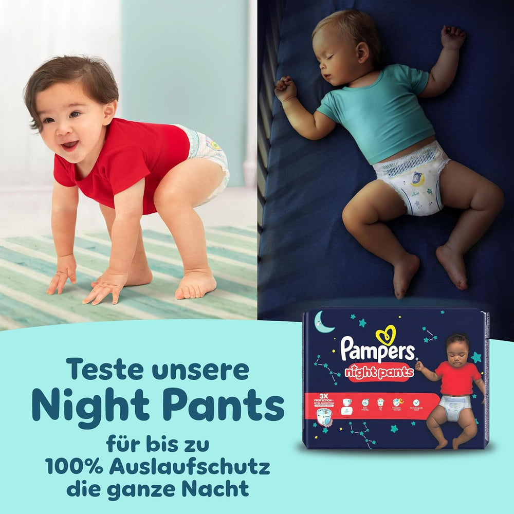 Pampers Premium Protection Pants Größe 6, 78 Windeln, 13kg-19kg, Mit 360° Fitform, 2x breiteren Bundchen als vorher für Komfort & Schutz + 10 Stück Pampers Aqua Baby-Weuchttücher entalten