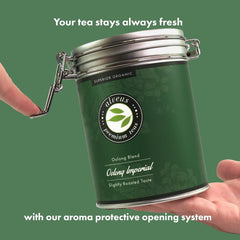 „Oolong Imperial BIO” Ceai Oolong din China vrac, fără aromă, ingrediente naturale Cutie de 150 grame de la Alveus