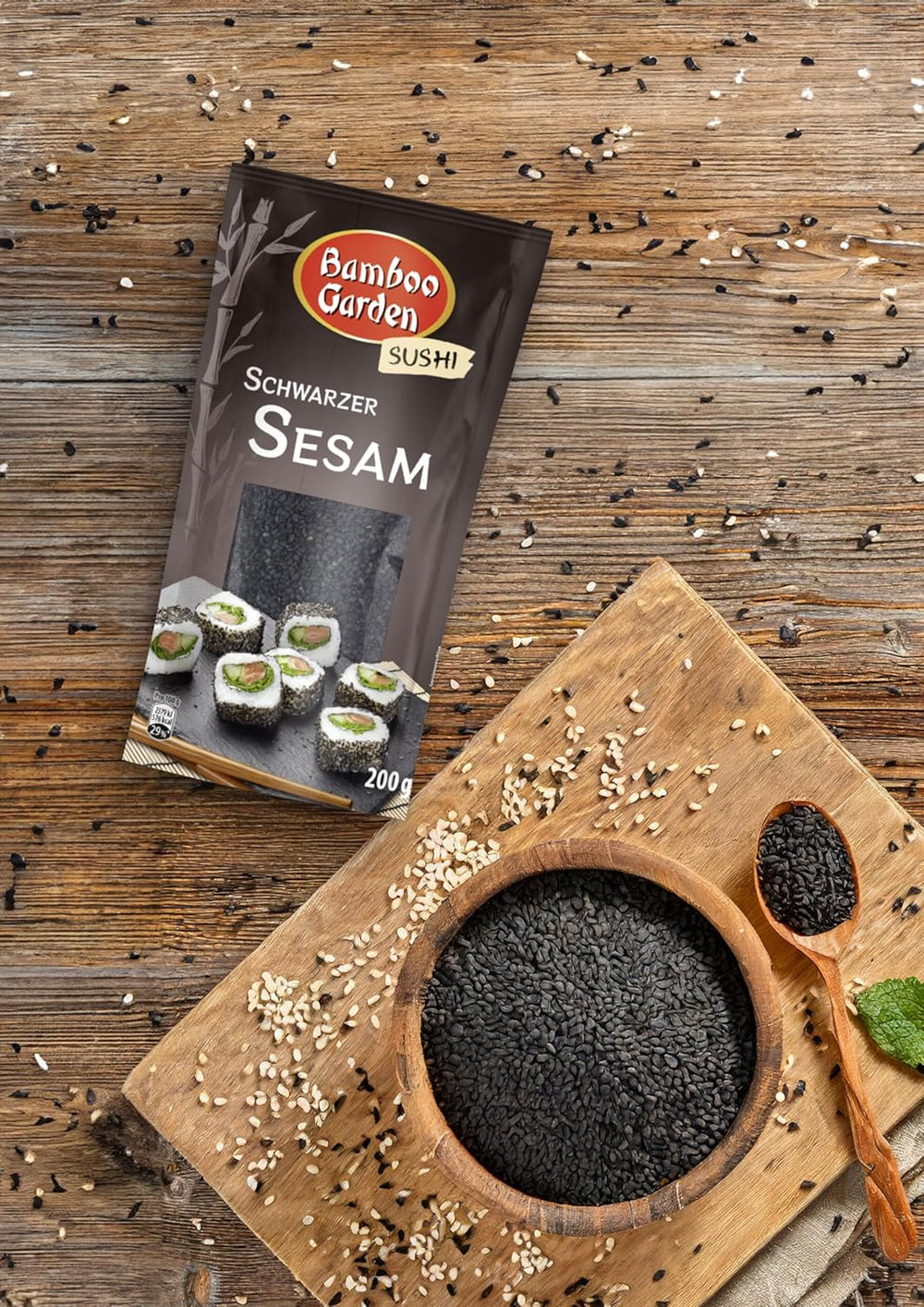 Bamboo Garden Sesam schwarz, 200 g (Verpackungsdesign kann abweichen)