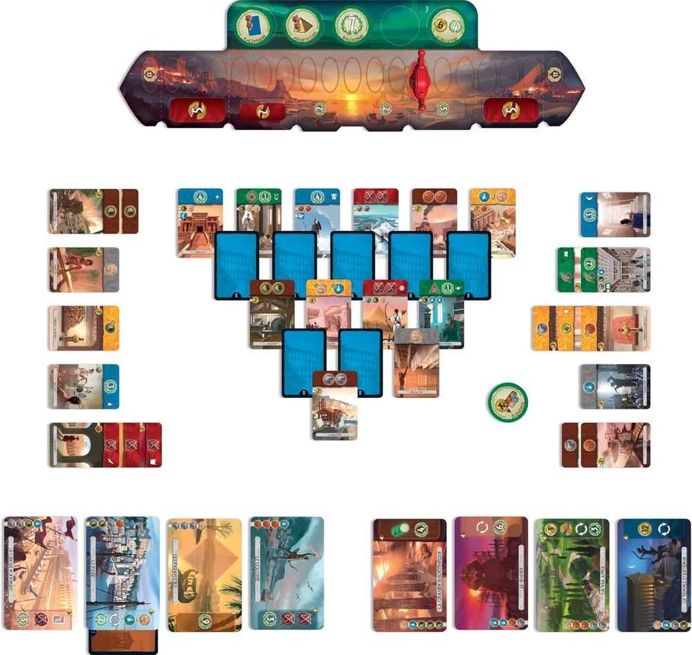 Asmodee 7 Wonders Duel, gra podstawowa, gra dla koneserów, gra strategiczna, 2 graczy, wiek 10+, 30 minut, niemiecki