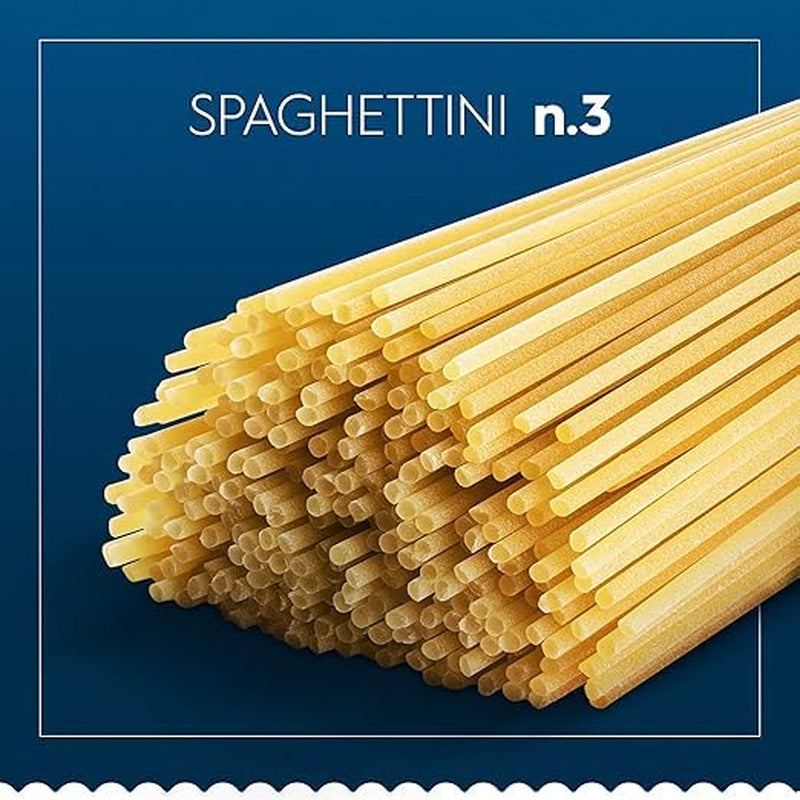 Makaron Barilla Klasyczne Spaghettini nr. 3 wysokiej jakości pszenica durum, zawsze al dente (1 x 500 g)