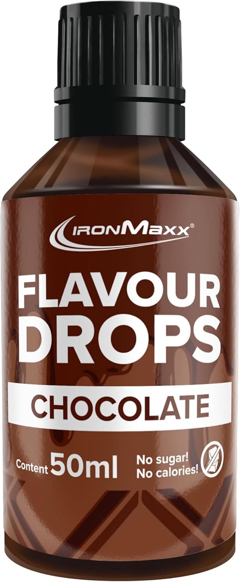 Krople o smaku Ironmaxx - Bez kalorii i bez cukru, 50 ml Flavours Naty Shop Chocolate
