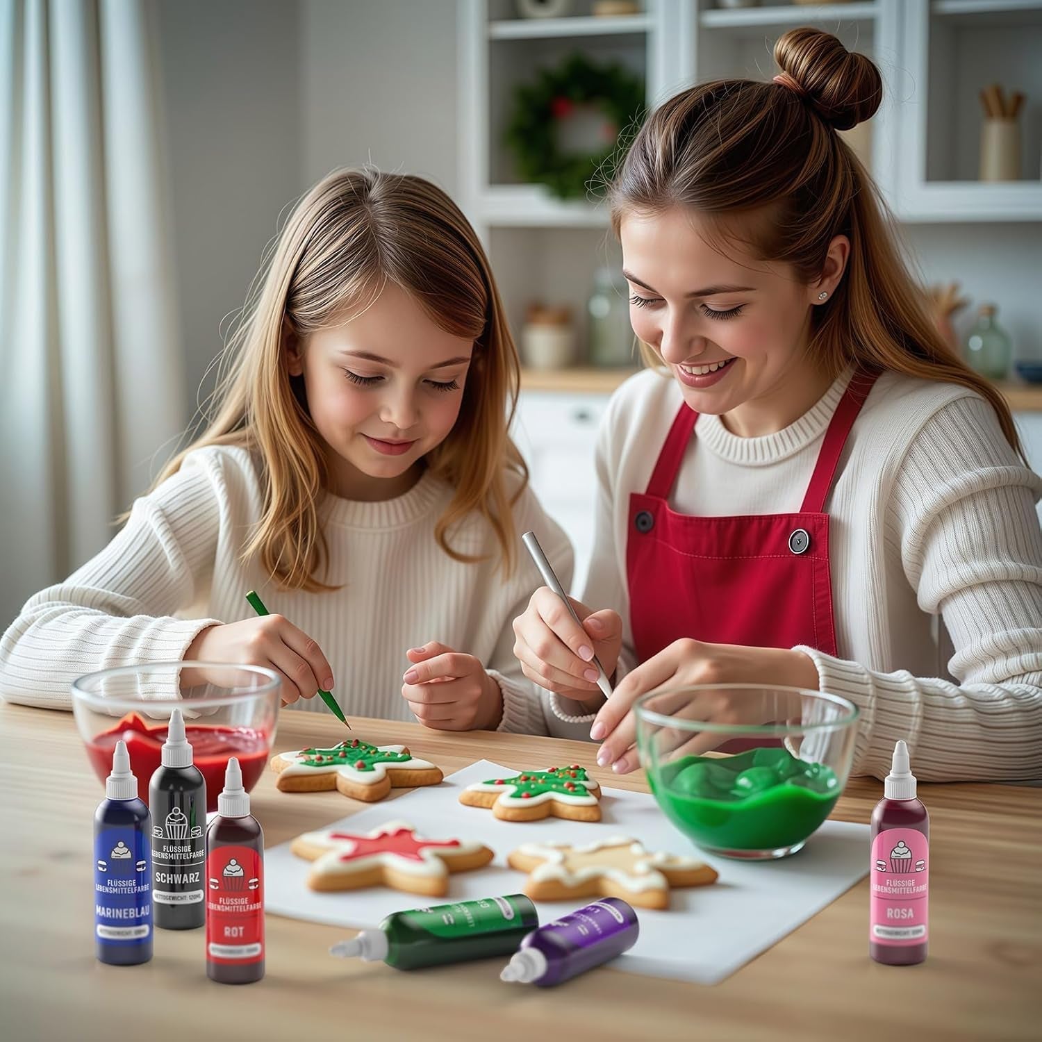 Colorant alimentar roșu 120 ml, colorant alimentar lichid foarte concentrat și fără zahăr pentru copt, prăjituri, macaroane, glazură, fondant, fursecuri, gogoși