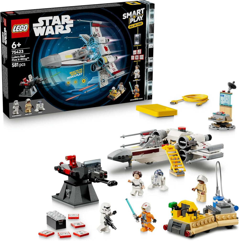 LEGO Star Wars 75421 SMART Play: Darth Vaders TIE Fighter - Interaktives All-in-1 Spielset mit SMART Brick, Tag, Minifigur & Ladegerät - Geschenk für Jungen, Mädchen ab 8 Jahren und Erwachsene Fans