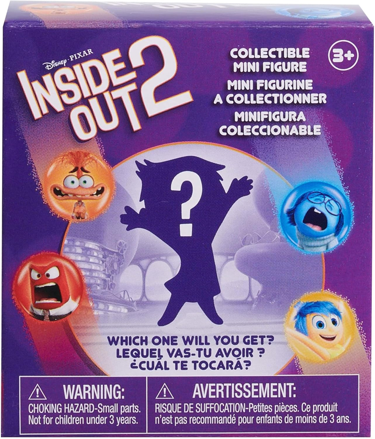 Just Play Disney și Pixar Inside Out 2 Minifigurine de colecționat, figuri de la 2,5 cm la 6,4 cm înălțime, jucării pentru copii de la 3 ani în sus Action figures Naty Shop