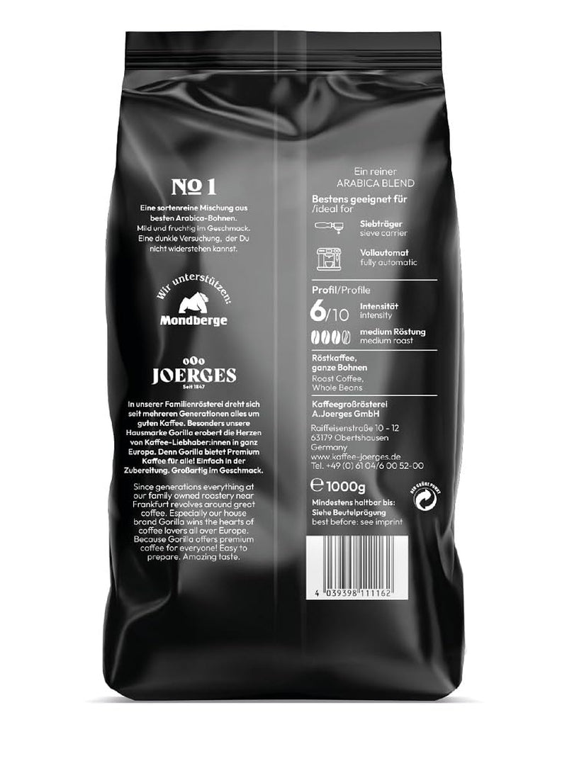 Joerges dark_roast, Espresso  Crema No.1, 1 kg (Packung mit 2)