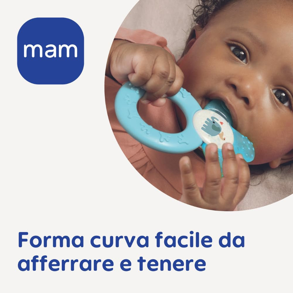 Masaj cu gumă răcoritoare Mam Cooler, 4 luni, verde