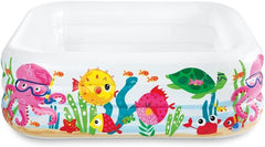 Intex 57471NP - Akwarium nadmuchiwane, winylowe, wielokolorowe, 159x159x50 cm