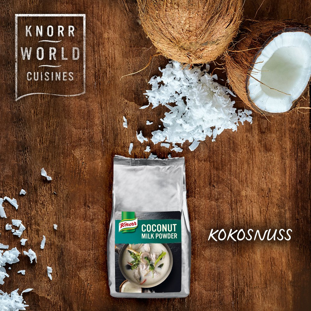 Knorr Kokosmilch Pulver (Mleko w proszku aus 20 frischen Kokosnüssen, ergibt 6,6 litra Kokosmilch) 1er Pack (1 x 1 kg)