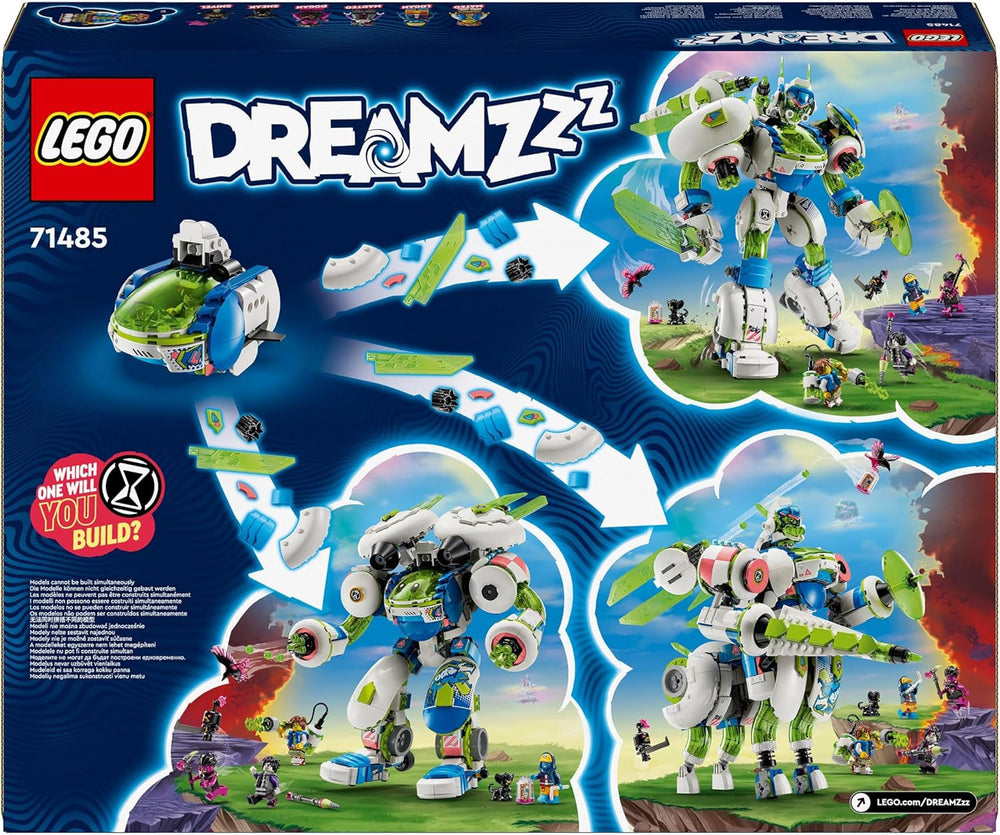 LEGO Dreamzzz 3 w 1 Mateo i Z-Blob Rycerz Mech Klocki do zabawy dla 10-latków Zestaw prezentowy dla dzieci Fantasy Robot na 3 sposoby Zabawka przygodowa 71485 Zestawy do budowania Kup sklep LEGO