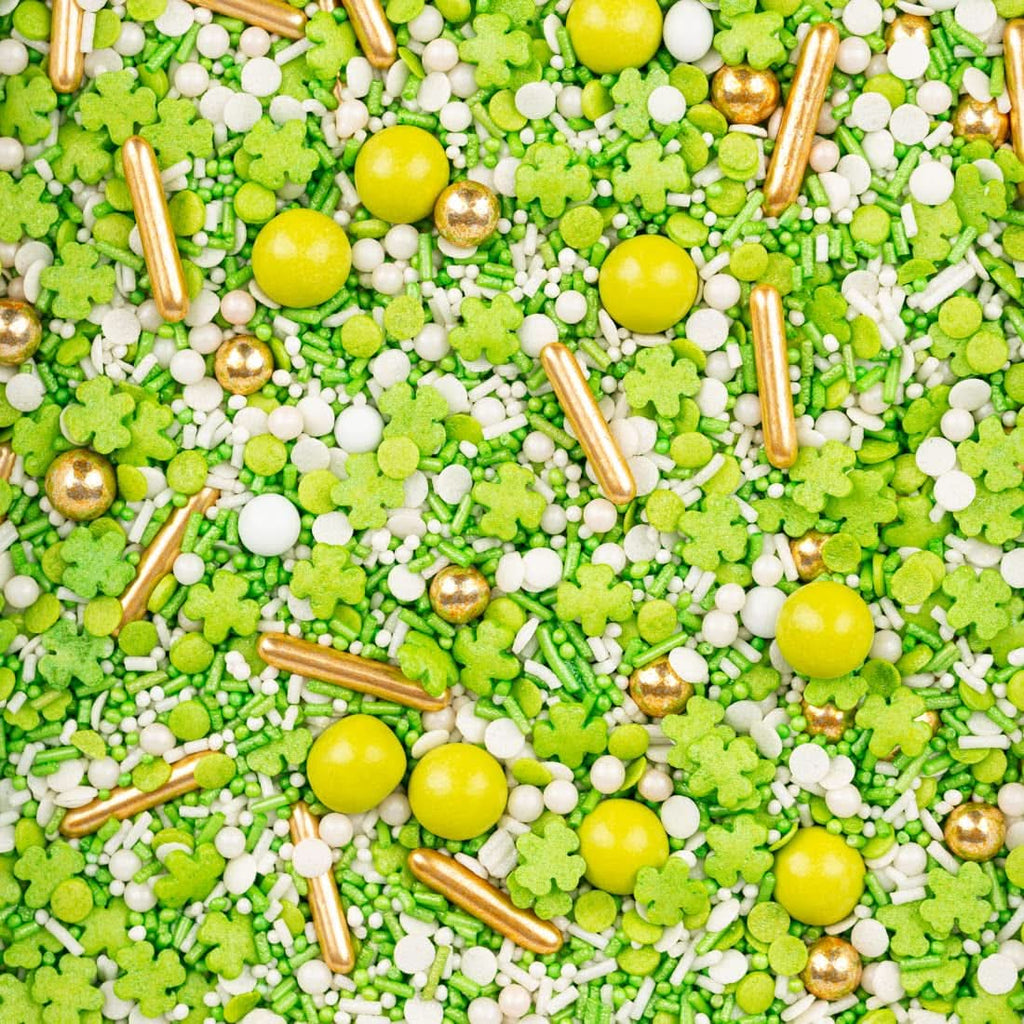 Super Streusel, Lucky Charms, Sprinkles de zahăr verde, 90 grame Sprinkles Naty Shop